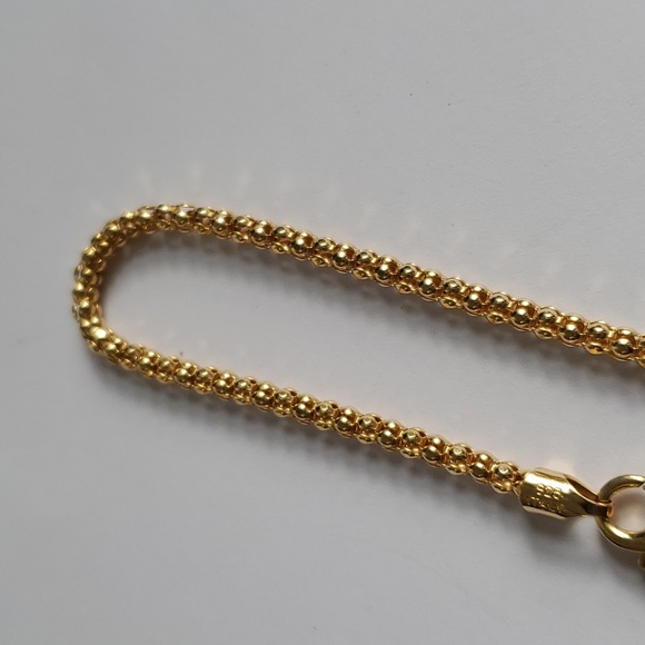 Sterling Silver 925 Popcorn Bracelet - Picture 3 of 6